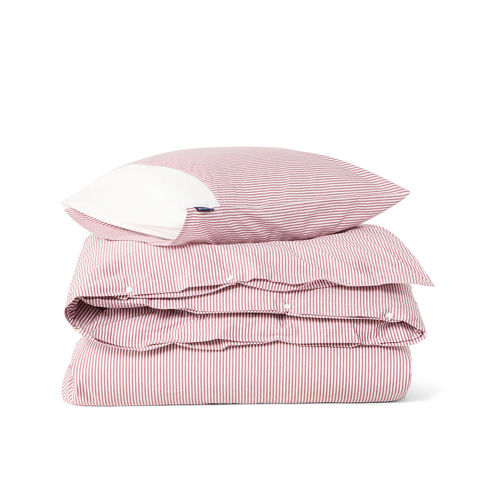 Lexington Striped Cotton Percale P&aring;slakanset